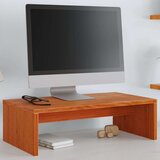 vidaXL Stojalo za zaslon voščeno rjavo 50x27x15 cm trdna borovina Cene