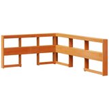  Polica postelja z vzglavjem 2 pcs Voskast rjav 200 x 140 cm, (5000121010) | Shoptok.si