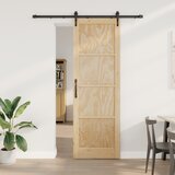 vidaXL klizna vrata s hardver setom 78x232 cm puno drvo bor, unutarnja vrata 'ORKDAL'78x232x4 cm puno drvo bor | shoptok.hr