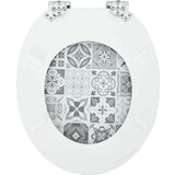  WC daska 2 pcs Plavi i bijeli porculan 44 x 38 cm MDF ploča | shoptok.hr