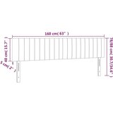  Posteljno vzglavje temno rjavo 160x5x78/88 cm blago, (20932752) | Shoptok.si