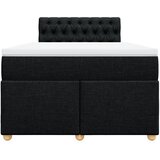  Krevet s oprugama i madracem crni 120 x 200cm od tkanine | shoptok.hr