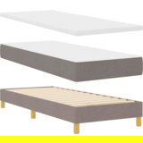 Box Spring krevet s madracem taupe 80x200 cm tkanina | shoptok.hr