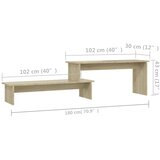 TV ormarić boja hrasta sonome 180x30x43 cm konstruirano drvo | Eponuda.com
