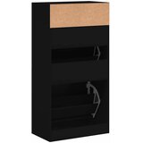 Ormarić za cipele crni 60 x 34 x 116 cm od konstruiranog drva | Eponuda.com