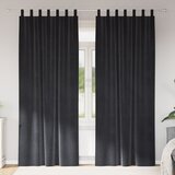 vidaXL Zavjese Tamno siva Poliester 140 x 245 cm Tamno sive zavjese Cijene