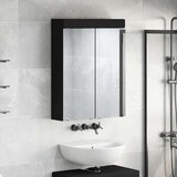  Kopalni&amp;scaron;ka ogledalna omara z vrati TULUM Črna 60 x 16,5 x 78 cm, (5000157244) Slike