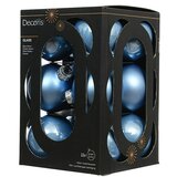 Decoris Božićne kuglice (Svijetlo plava, Staklo, Promjer: 6 cm, 12 Kom.) | shoptok.hr