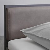Bessagi Home Oblazinjena Postelja Mariello, Antracit, Rjava, 140x200 | Shoptok.si