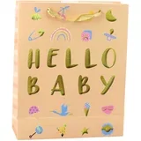 Baby Gift Bag Peach 32 x 26 x 10cm