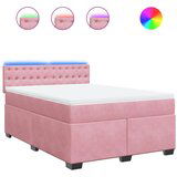 Maison Chic Box spring postelja - Vzmetna postelja z vzmetnico roza 160x200 cm žamet SL24690, (21879371) | Shoptok.si