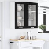 Viseći ormarić s pohranom 2 pcs Crni hrast 40 x 31 x 80 cm | shoptok.hr