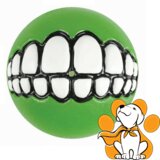 Rogz grinz Fetch Ball L, Fluorescentna Lopta Za Pse u Zelenoj Boji | ePonuda.com