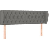 Maison Chic Vzglavna omarica - Nočna omarica - Posteljna omarica z ušesi temno sivo 163x23x78/88 cm blago, (21709667) | Shoptok.si