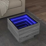 Bočni stolić LED boja hrasta 40 x 40 x 30 cm konstruirano drvo | shoptok.hr
