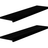  Prozorske klupice 2 kom tamnosmeđe 110x30x2 cm masivne hrast | shoptok.hr