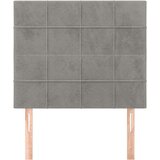 Posteljno vzglavje 2 kosa svetlo sivo 90x5x78/88 cm žamet, (20792943) | Shoptok.si