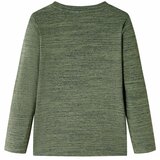  Dječja majica dugih rukava kaki prošarana 116 | Eponuda.com
