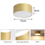 Brilagi LED Spoljašnje plafonsko svetlo FORIS LED/20W/230V Ø 15 cm zlatna IP44 | Eponuda.com