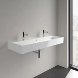 Villeroy Boch 4A22C401 Memento 2.0 120 x 47 cm dvojni keramični umivalnik z 2 odprtinama za armaturo | Shoptok.si