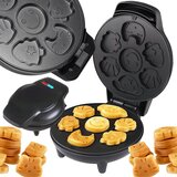 Verk 07254_CZ aparat za vafle i kekse 1200 W, kalupi s 5 oblika &amp;ndash; crni Slike