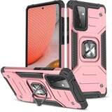 Etui ovitek robusten Ring Armor za Samsung Galaxy A72 4G roza Cene