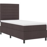  Box Spring Postelja z Vzmetnico Temno Rjava 80x200 cm Tkanina, (22081073) | Shoptok.si