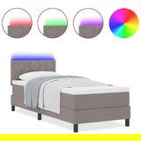 Box spring krevet Sivo-smeđa 80 x 200 cm tkanina | shoptok.hr