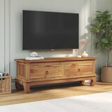 TV stalak s ladicama Smeđa 110 x 35 x 40 cm Čvrsto teak drvo | shoptok.hr