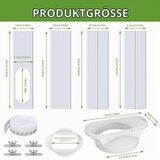 NZKEUF 4-delni okenski komplet za mobilno klimo 43–140cm | Shoptok.si