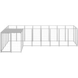  Kavez za pse srebrni 6,05 m² čelični | shoptok.hr
