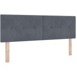 Krevet s box springom madracem i LED-om Tamnosiva 140 x 200 cm - Tamnosiva 140 x 200 cm Prošiveno gumbima | shoptok.hr