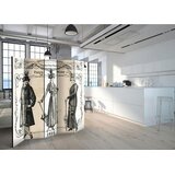 Artgeist PARAVAN 225/172/3 cm svetlo siva, temno siva | Shoptok.si