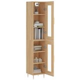  Visoka komoda hrasta sonome 34 5x34x180cm od konstruiranog drva | shoptok.hr