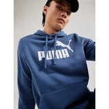 Puma Športna majica 'ESS No. 1' safir / bela | Shoptok.si