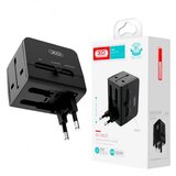 XO univerzalni punjač WL01 EU,EK,US 6A crni ( 0094 ) | ePonuda.com