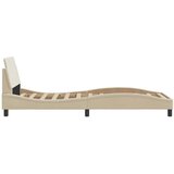  Okvir kreveta s uzglavljem Dover krem 90x200cm od tkanine | shoptok.hr