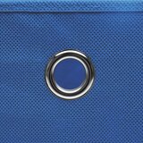 vidaXL Škatle 4 kosi netkano blago 28x28x28 cm modre | Shoptok.si