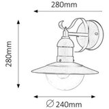 Rabalux oslo spoljna zidna lampa E27 60W an.bela IP44 | ePonuda.com