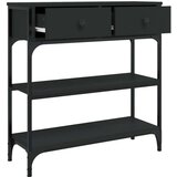  Konzolni stol crni 72 5 x 25 x 75 cm od konstruiranog drva | shoptok.hr