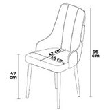 Hanah home Trex set stolica, 46x95x42 cm, 2 dijela, smeđe-crna | Eponuda.ba