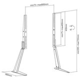  MK FLORIA MKF-21ST841 - Nagibni stalak za TV 32-70“ crna | Eponuda.com