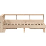  Knjižna postelja brez vzmetnice 90x200 cm trdna borovina | Shoptok.si