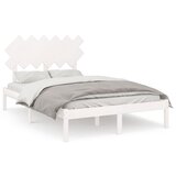 The Living Store Posteljni okvir bel 120x200 cm trden les - Posteljni Okvir, (21526741) | Shoptok.si