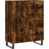 vidaXL Komoda dimljeni hrast 69,5x34x90 cm inženirski les | Shoptok.si