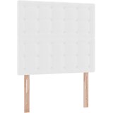  Krevet s od storage Čista bijela 100 x 200 cm Lažna koža | shoptok.hr