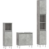  3-dijelni set kupaonskih ormarića siva boja betona drveni | shoptok.hr