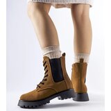 Gemre Brown ankle boots with chunky sole Swinford | Shoptok.si