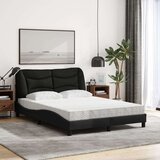  Krevet s madracem crni 120 x 200 cm od tkanine | shoptok.hr