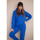 Kesi Insulated set with a sweatshirt with purple blue tie-up at the bottom Cijene